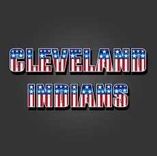 Cleveland Indians American Captain Logo heat sticker