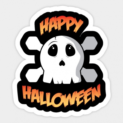 Halloween Logo 23 heat sticker