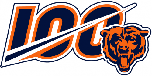 Chicago Bears 2019 Anniversary Logo heat sticker