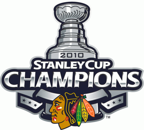 Chicago Blackhawks 2009 10 Champion Logo heat sticker