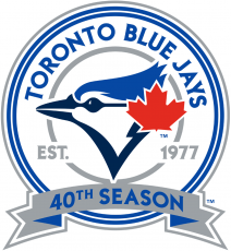 Toronto Blue Jays 2016 Anniversary Logo heat sticker