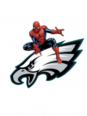 Philadelphia Eagles Spider Man Logo heat sticker