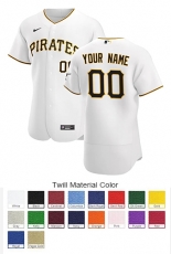 Pittsburgh Pirates Custom Letter and Number Kits for Home Jersey Material Twill