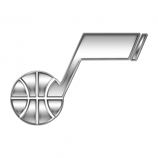 Utah Jazz Silver Logo custom vinyl decal