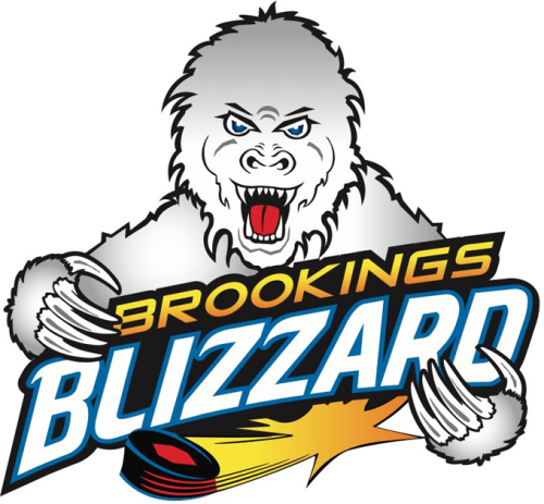 Brookings Blizzard 2012 13-2015 16 Primary Logo custom vinyl decal