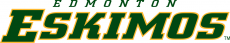 Edmonton Eskimos 1998-Pres Wordmark Logo heat sticker