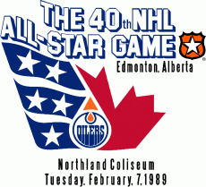 NHL All-Star Game 1988-1989 Logo heat sticker