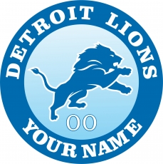 Detroit Lions Customized Logo heat sticker