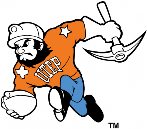 UTEP Miners 1992-2003 Mascot Logo 01 heat sticker