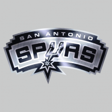 San Antonio Spurs Stainless steel logo heat sticker