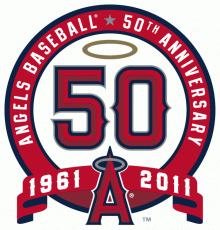 Los Angeles Angels 2011 Anniversary Logo heat sticker