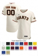 San Francisco Giants Custom Letter and Number Kits for Home Jersey Material Twill