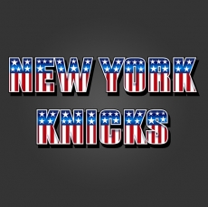 New York Knicks American Captain Logo heat sticker