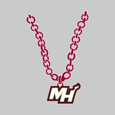 Miami Heat Necklace logo heat sticker