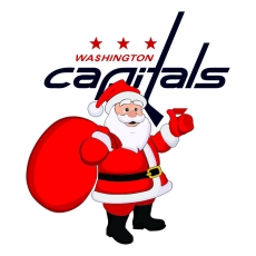 Washington Capitals Santa Claus Logo heat sticker