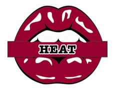 Miami Heat Lips Logo heat sticker