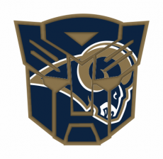 Autobots Los Angeles Rams logo heat sticker