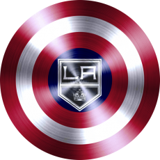 Captain American Shield With Los Angeles kings Logo custom vinyl decal