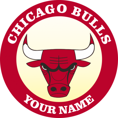 Chicago Bulls Customized Logo heat sticker