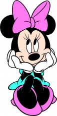 Minnie Mouse Logo 07 custom vinyl decal