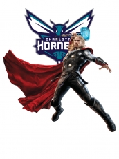 Charlotte Hornets Thor Logo custom vinyl decal
