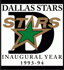 Dallas Stars 1993 94 Anniversary Logo heat sticker