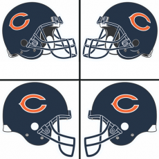 Chicago Bears Helmet Logo heat sticker