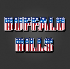 Buffalo Bills American Captain Logo heat sticker