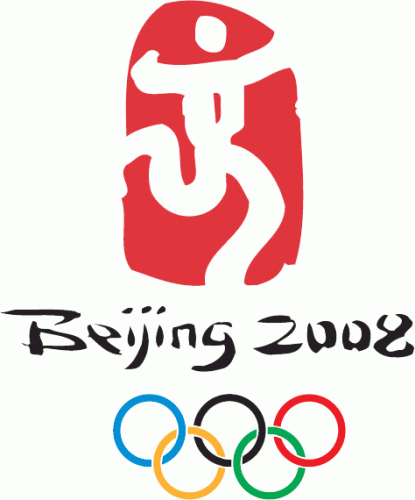 2008 Beijing Olympics 2008 Primary Logo heat sticker