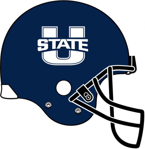 Utah State Aggies 2012-Pres Helmet Logo custom vinyl decal