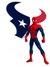 Houston Texans Spider Man Logo heat sticker