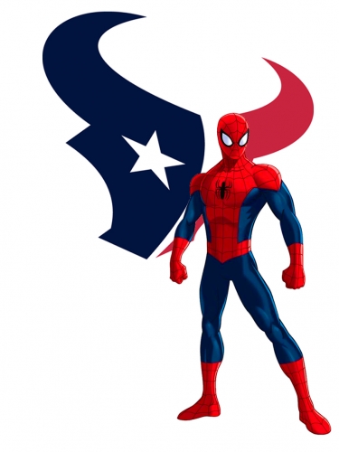Houston Texans Spider Man Logo custom vinyl decal