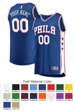 Philadelphia 76ers Custom Letter And Number Kits For Icon Jersey Material Twill