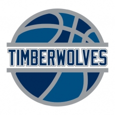 Basketball Minnesota Timberwolves Logo heat sticker