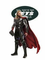 New York Jets Thor Logo heat sticker