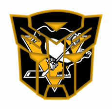 Autobots Pittsburgh Penguins logo heat sticker
