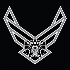 Airforce Oakland Raiders Logo heat sticker