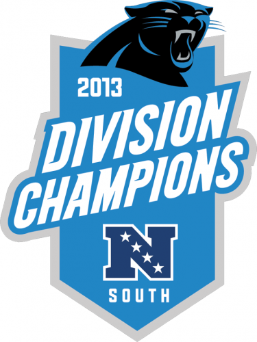 Carolina Panthers 2013 Champion Logo heat sticker
