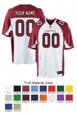 Arizona Cardinals Custom Letter and Number Kits For Game Jersey Material Twill