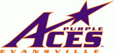 Evansville Purple Aces 2001-2018 Primary Logo custom vinyl decal