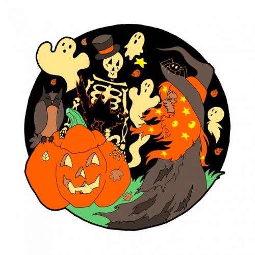 Halloween Logo 50 custom vinyl decal