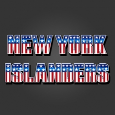 New York Islanders American Captain Logo heat sticker