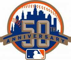 New York Mets 2012 Anniversary Logo heat sticker