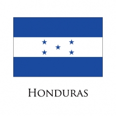 Honduras flag logo custom vinyl decal