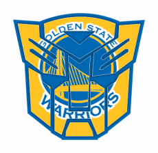 Autobots Golden State Warriors logo heat sticker