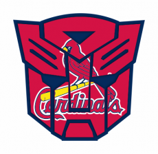 Autobots St. Louis Cardinals logo heat sticker