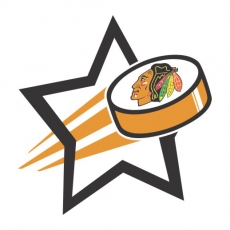Chicago Blackhawks Hockey Goal Star logo heat sticker