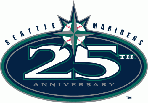 Seattle Mariners 2002 Anniversary Logo heat sticker