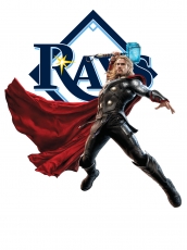 Tampa Bay Rays Thor Logo custom vinyl decal