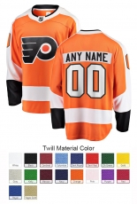 Philadelphia Flyers Custom Letter and Number Kits for Home Jersey Material Twill
